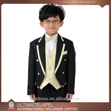 2015 latest design coat pant tuxedo swallow-tailed suit for boy style