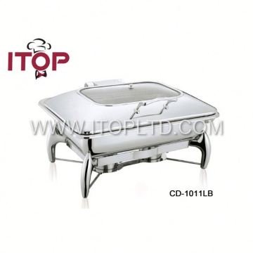 Rectangle roll top chafing dish/food warmer