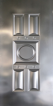 16 gauge decorative steel door panel