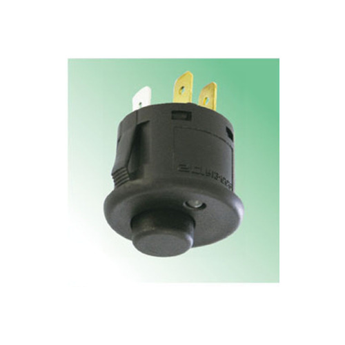 Interruptores de pulsador iluminados LED negro de 250 VCA