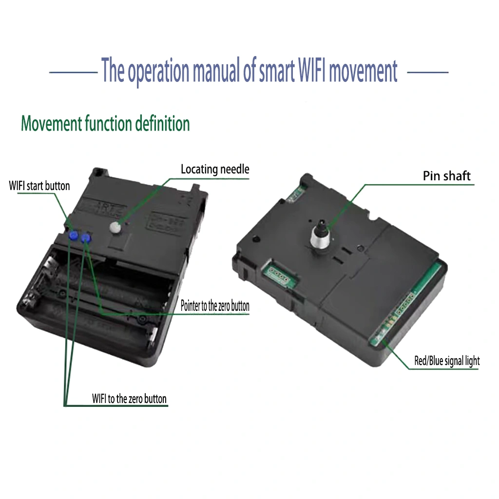 WiFi Clock Movement Intelligent WiFi Clock Mechanism with Hands