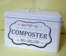 new tin storage container garden composter