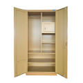 Metal Wardrobe Closet with Mirror for Bedrom