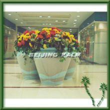 garden pot with artificial flower