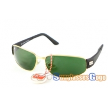 Ray Ban RB3396 C1 Sunglasses Gold Frame with Green Lens