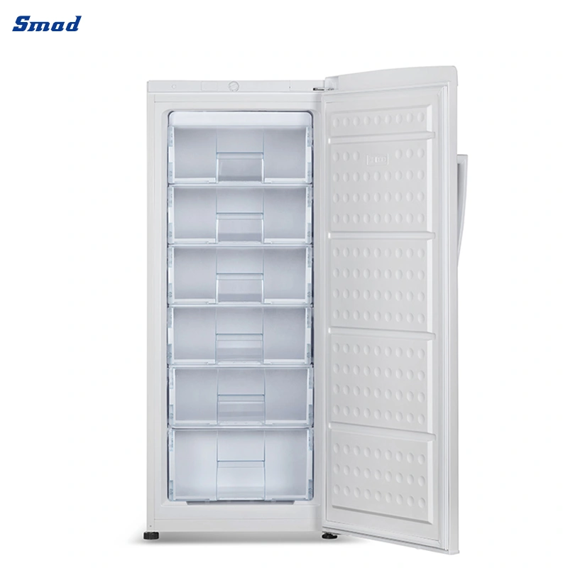 Smad OEM Manufacturer Upright Ice Cream Vertical Deep Freezer with Big Draws