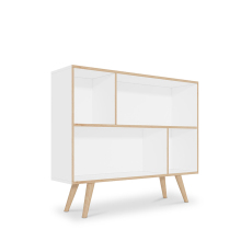 Factory Free Design Oak Wood Leg Sideboard for Living Room & Kitchen