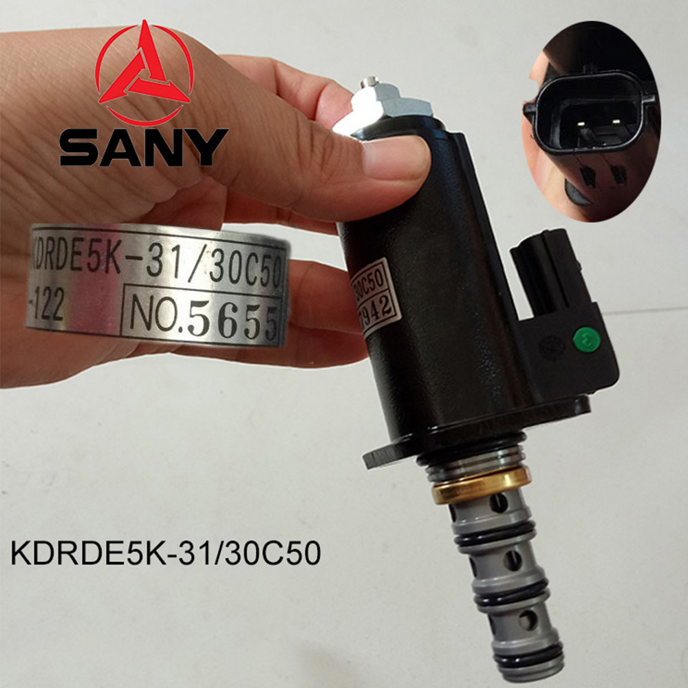 صمام الملف اللولبي KDRDE5K-31 / 30C50 لحفارة Sany kobelco