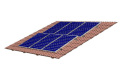 Soportes de paneles solares de aluminio para techo de suelo y pland