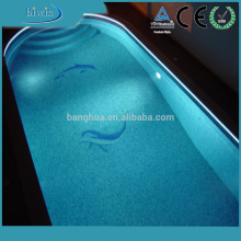 Side glow fiber optic pool lights