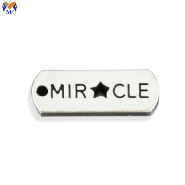 Custom logo metal plate for clothes