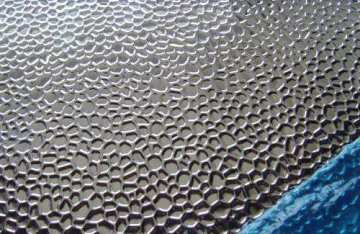 Diffuse light panel hammered