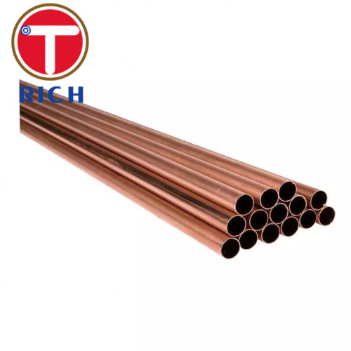 ASTM B68 22mm Ống đồng nối liền mạch cho bộ trao đổi nhiệt, nồi hơi hơi