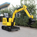 Best-selling global 0.8ton 1ton 1.5ton digger compact excavators with bucket for sale