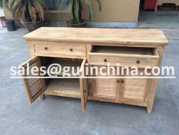 Rustic Shutter Cabinet Reclaimed Old Wood