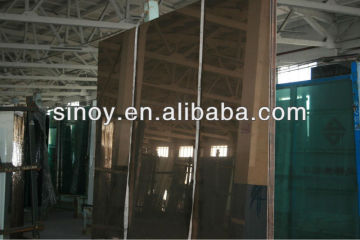 SINOY 5mm Float Euro Bronze Silver Mirror,with Grey bronze color,used quality float bronze glass from GGG/Blue Star