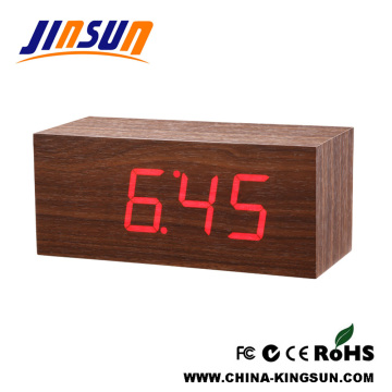 Home Decor Desktop Wood Clock Big Size