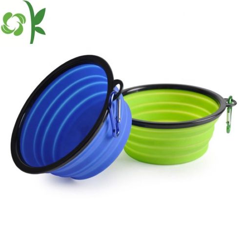 Silicone Travel Dog Bowl com moçante