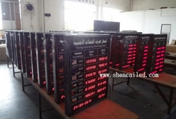 guang zhou 1 inch currency bank exchange rate board