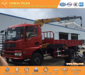 Dongfeng 10tons camion à benne basculante avec 6,3 tonnes grue