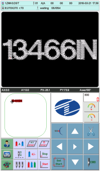 TE510H Embroidery Software operating system