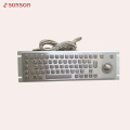 Customized layout Metal keyboard with trackball