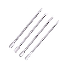 Professional Stainless Steel Double Head Cuticle Pusher for Manicures