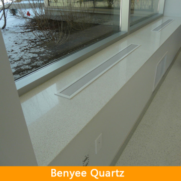 Newstar china artificial quartz white grain window sill mould