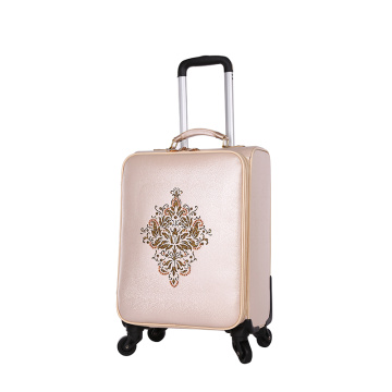 3 pieces 20'' 24'' travel PU suitcase set