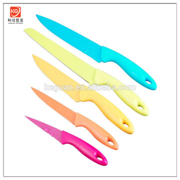 KG-N1006 5-Piece Rainbow Knife Set with Acrylic Block