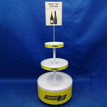 3-Tier Metal Wine Display Stand / Wine Display