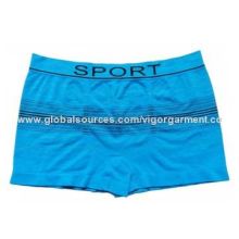 Men's seamless boxer briefs, 95% polyester 5% elastane