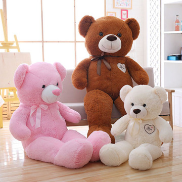 Bordir Teddy Bear Bentuk Hati Cinta Mainan Mewah