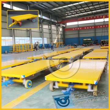 kp series flat trackless car with rebber wheels