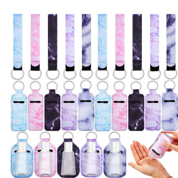 Marble Travel Essentials: Bottle Keychain Holders, Chapstick Holders, Reusable Containers, and Lanyards