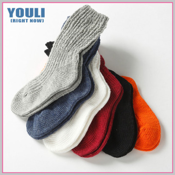 wholesale children winter socks 100% cotton children knee socks