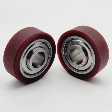 High temperature rubber coated ball bearings