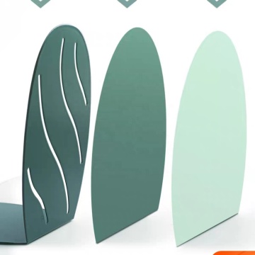 L-shaped book stand shelves on the table