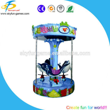 Mini carousel for kids-Ocean World carousel for game amusement or game center