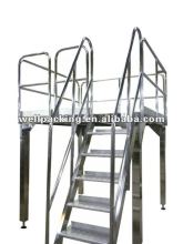 Supporting platform for multihead weigher and packaging machine