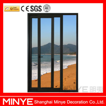 Aluminum frame glass door with lock/Stock sliding door design