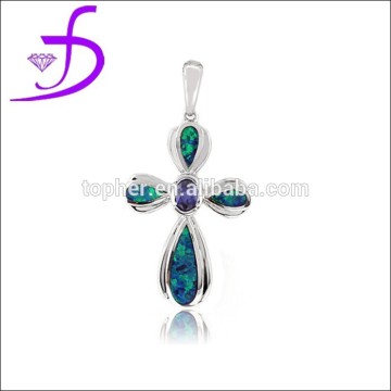 2015 hot-sell opal celtic silver jewelry celtic pendant celtic cross pendant with amethyst