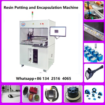 Thermally conductive silicone potting compound machine dispensing for AB epoxy and PU selant