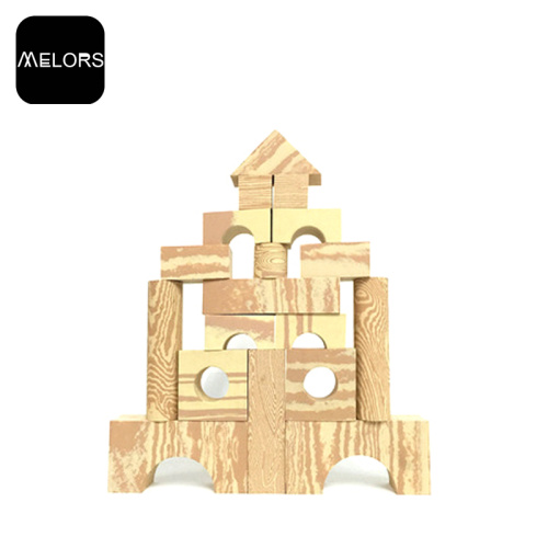 Melors EVA Educational Kids Foam Wooden Building Blocks