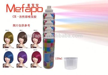 Aerosol hair spray white bleach powder