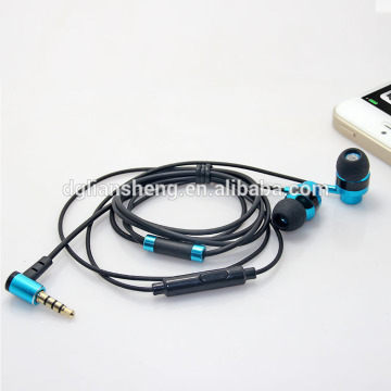 Molded in ear headphones with microphone, mobile headphones with mic