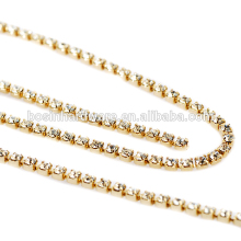 Fashion High Quality Metal AB Rhinestone Chain Trim