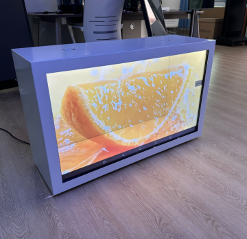 4K Transparent Showcase for High-Tech Electronics