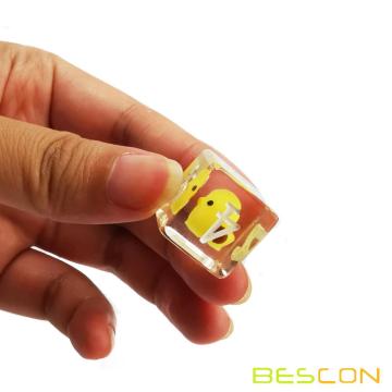 Bescon Yellow Chicken Rpg Dice Set из 7, новинка куриная многогранная игра в кости кости набор