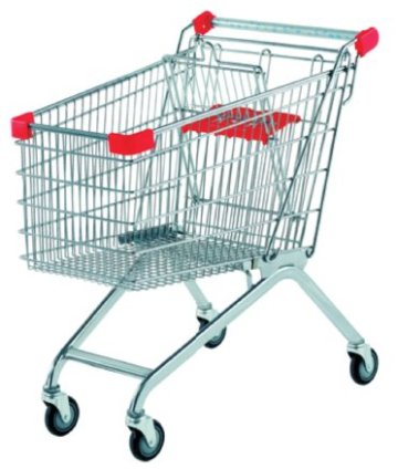Shopping stacking cart hand metal trolley